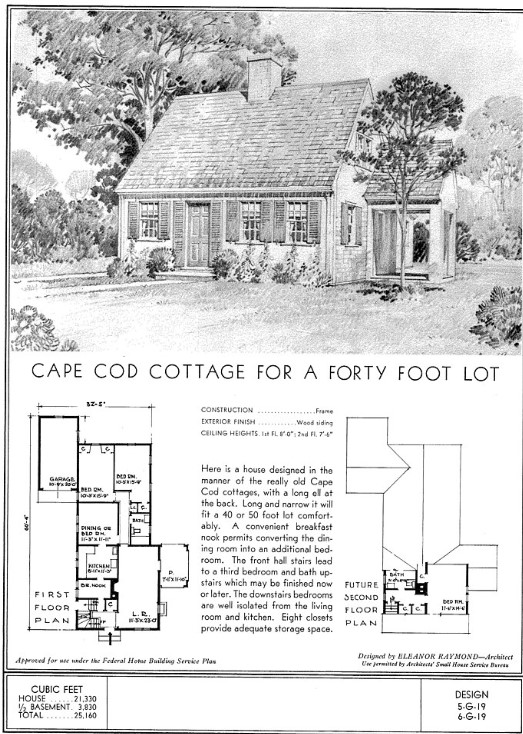 Cape Cod Style Floor Plan